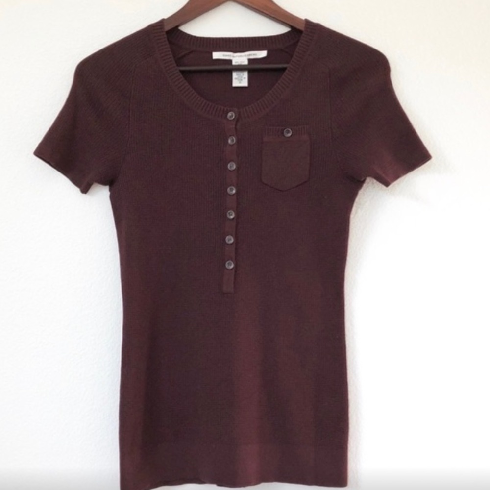 Diane von Furstenberg Short Sleeve Sweater